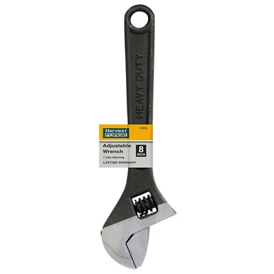 ADJUSTABLE WRENCH, 8 in