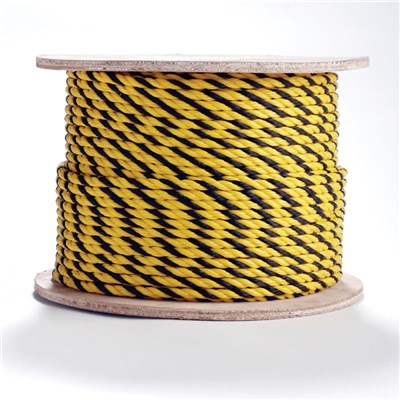 5/16 x 1200英尺黑色/黄色的绳子