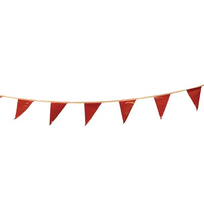 100 ft RED PENNANT FLAGGING