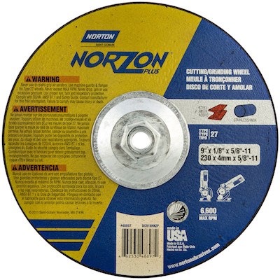 9 x 1/8 x 5/8-11 Norzon Plus Wheel