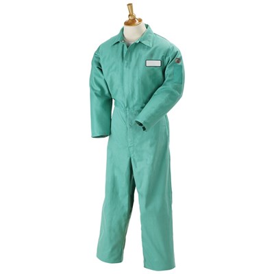 LG FR Green Coverall w/naps