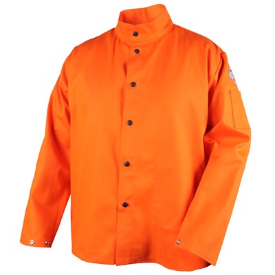 橙色的FR焊接外套，大