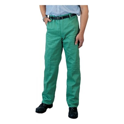 绿色棉缎裤子，