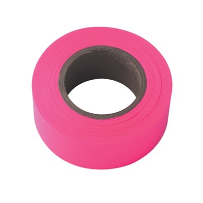 150 ft GLO-PINK FLAGGING TAPE, ROLL