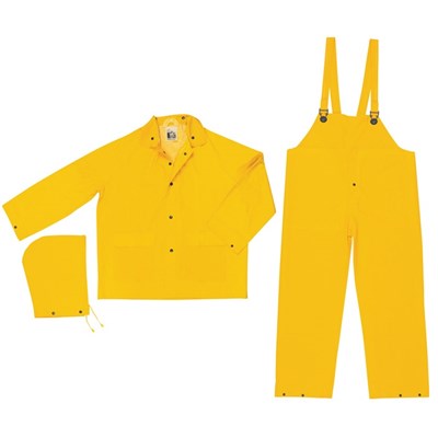 PVC黄色雨服，4xL