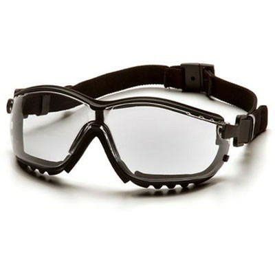 v2g透明镜头护目镜，带泡沫和皮带