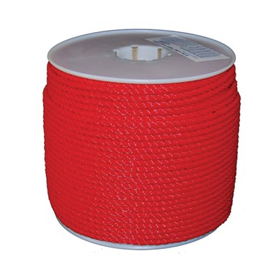 3/8 in X 600 ft POLY ROPE (RED)