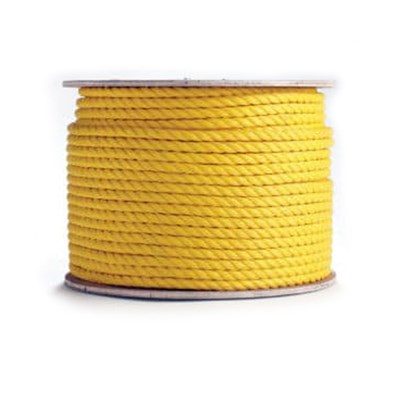 3/8英寸x600英尺聚乙烯绳(黄色)