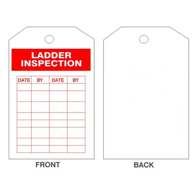 LADDER INSPECTION TAGS (25/PK)